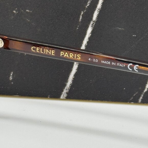 NEW CELINE CL50062I 052 ROUND HAVANA BROWN UNISEX EYEGLASSES CELINE - Picture 10 of 11
